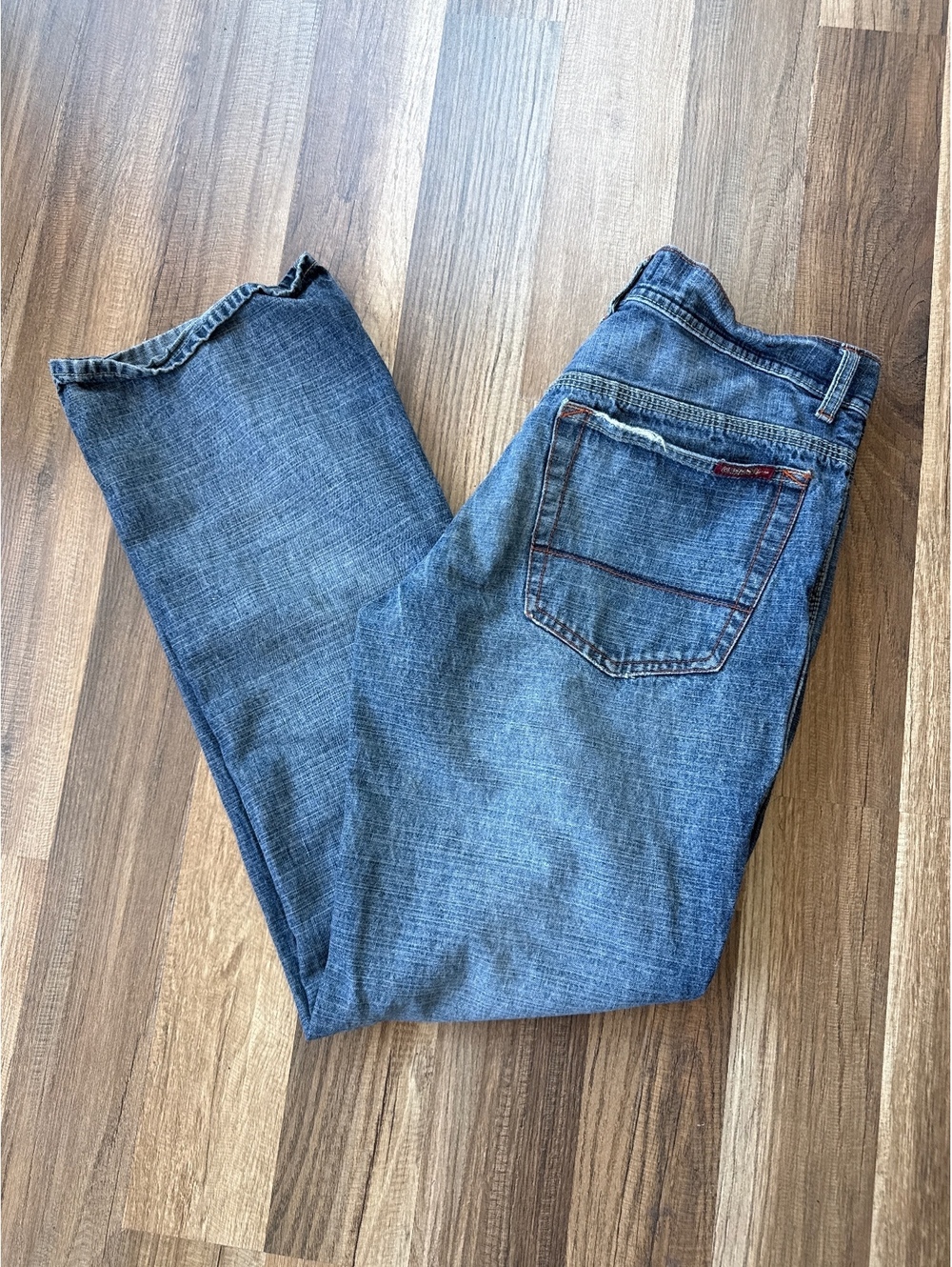 Carbon Jeans Mens 34x32 Bootcut Blue Denim Y2K Medium Wash Vintage